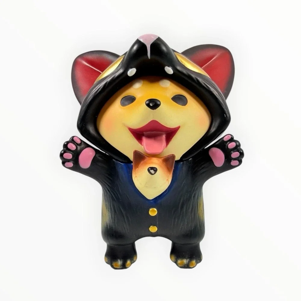 TOYZEROPLUS x Dog Together‎ RUYH Baby DouDou MANEKI BLACK 🐶🦊 Shiba Inu Fox NEW